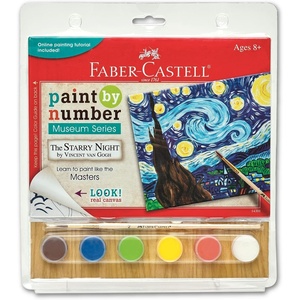 image:imageFaberCastell Paint by Number Museum Series  Vincent Van Gogh The Starry Night  Paint by Numbers for Adult Beginners amp Young Artists Packaging May VaryThe Starry Night