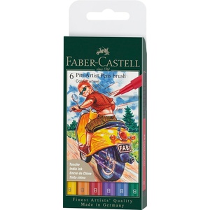 image:imageFaberCastell Pitt Artist Pen Black amp Grey B F 15 FM 167171 Ink Pen Pack of 8Pocket