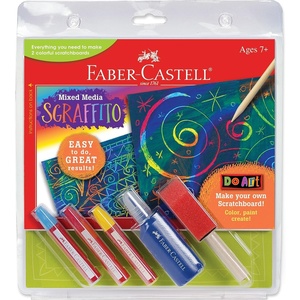 image:imageFaberCastell Watercolor Paint Set  12 Washable Watercolor Paints amp Paintbrush  Kids Art Supplies for Painting Mixing Colors School Projects amp Creative Expression Ages 3Scratch Art Kit