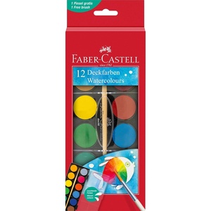 image:imageFaberCastell Watercolour Paint Box  12 colours Large Version12 colours