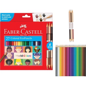 image:imageFaberCastell World Colors How to Draw Faces Kit  Learn to Draw Portraits for Beginners  40 Piece Skin Tone Coloring Pencils and Paper Art Set27 Count