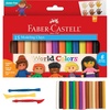 image:imageFaberCastell Do Art Coloring with Clay  Clay Kit with 12 Colors amp Tools  Press Blend amp Build  Crafts for Kids Sensory Activities  Beginner 3D Art Kit Ages 5World Colors Modeling Clay